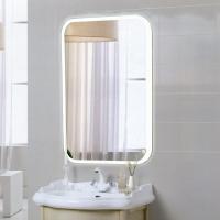 Glamour Led Зеркало с подсветкой 700х900 часы